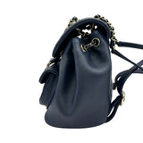 シャネル CHANEL マトラッセスモールバックパック AS2908 ネイビー ゴールド金具 ラムスキン レディース リュック・デイパック