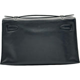 エルメス HERMES ポシェットケリー □I刻印 ブラック シルバー金具 エバーグレイン レディース ハンドバッグ