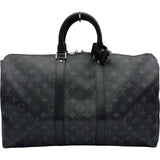 ルイ・ヴィトン LOUIS VUITTON キーポル・バンドリエール45 M40569 ブラック モノグラム・エクリプスキャンバス メンズ ボストンバッグ