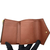 ルイ・ヴィトン LOUIS VUITTON ポルトフォイユ・ヴィクトリーヌ M62472 ブラウン モノグラムキャンバス レディース 三つ折り財布