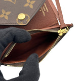 ルイ・ヴィトン LOUIS VUITTON ポルトフォイユ・ヴィクトリーヌ M62472 ブラウン モノグラムキャンバス レディース 三つ折り財布