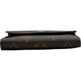 ルイ・ヴィトン LOUIS VUITTON ポルトフォイユ・ヴィクトリーヌ M62472 ブラウン モノグラムキャンバス レディース 三つ折り財布