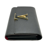 ルイ・ヴィトン LOUIS VUITTON ポルトフォイユ・カプシーヌ M61248 ノワール トリヨンレザー レディース 長財布