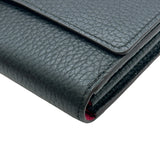 ルイ・ヴィトン LOUIS VUITTON ポルトフォイユ・カプシーヌ M61248 ノワール トリヨンレザー レディース 長財布
