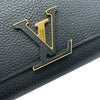 ルイ・ヴィトン LOUIS VUITTON ポルトフォイユ・カプシーヌ M61248 ノワール トリヨンレザー レディース 長財布