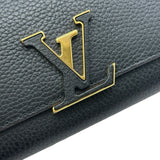 ルイ・ヴィトン LOUIS VUITTON ポルトフォイユ・カプシーヌ M61248 ノワール トリヨンレザー レディース 長財布