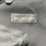 バレンシアガ BALENCIAGA フォールデッド テーラードジャケット 751751 ブラック ウール メンズ テーラードジャケット