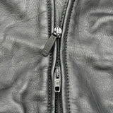 バレンシアガ BALENCIAGA ロゴ刺繍レザーブルゾン 768728 ブラック レザー メンズ ブルゾン
