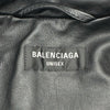バレンシアガ BALENCIAGA ロゴ刺繍レザーブルゾン 768728 ブラック レザー メンズ ブルゾン
