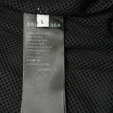 バレンシアガ BALENCIAGA ロゴ刺繍レザーブルゾン 768728 ブラック レザー メンズ ブルゾン