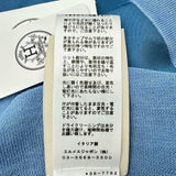 エルメス HERMES ツイルレーヌロングカーディガン 3E2804D7 ブルー シルク レディース カーディガン