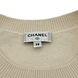 シャネル CHANEL ココマーククローバーカシミヤニットセーター P76927 アイボリー カシミヤ レディース セーター