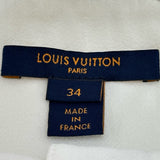 ルイ・ヴィトン LOUIS VUITTON レースゴールドボタンシャツワンピース FNDR35 ホワイト アセテート レディース ワンピース