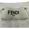 フェンディ FENDI FF総柄ノースリーブニットワンピース FZDA16 ホワイト レーヨン レディース ワンピース