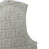 フェンディ FENDI FF総柄ノースリーブニットワンピース FZDA16 ホワイト レーヨン レディース ワンピース