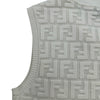 フェンディ FENDI FF総柄ノースリーブニットワンピース FZDA16 ホワイト レーヨン レディース ワンピース