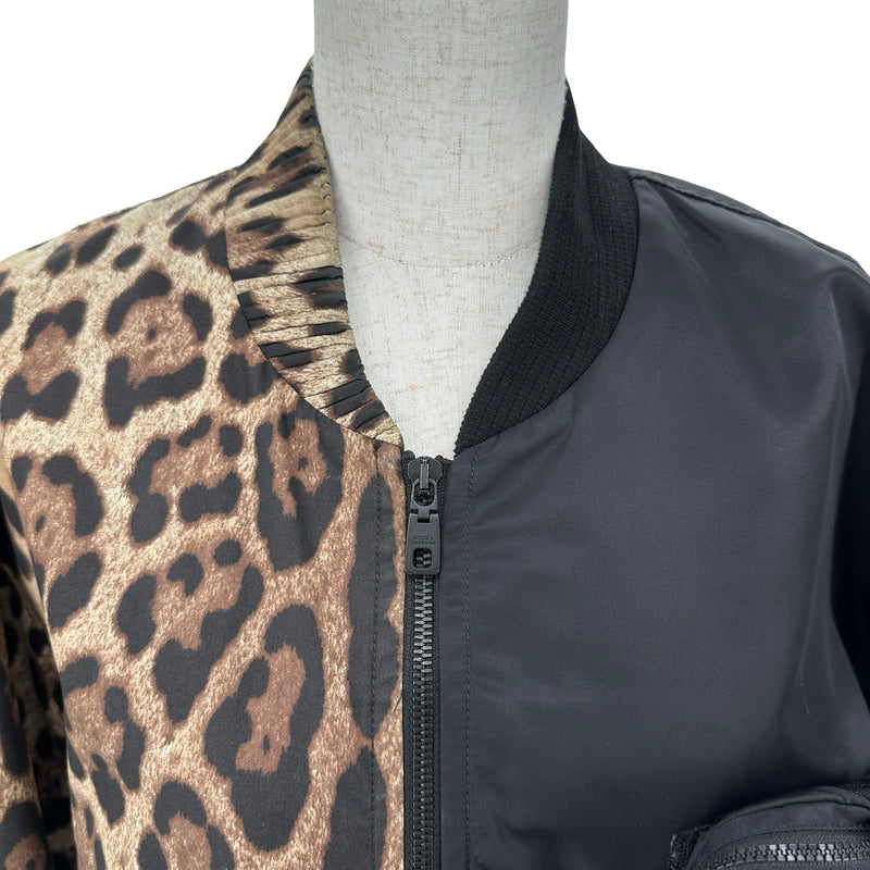 ドルチェ＆ガッバーナ Dolce & Gabbana レオパードMA1ボンバー