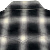 サンローラン SAINT LAURENT オンブレチェックウエスタン長袖シャツ 455433 ブラック コットン メンズ 長袖シャツ