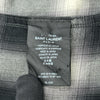 サンローラン SAINT LAURENT オンブレチェックウエスタン長袖シャツ 455433 ブラック コットン メンズ 長袖シャツ