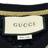 グッチ GUCCI GGパールボタンニットカーディガン 478714 ブラック コットン レディース カーディガン