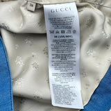 グッチ GUCCI シェリーライン半袖デニムジャケット 748621 ブルー デニム レディース デニムジャケット