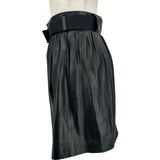 プラダ PRADA ベルトロゴレザースカート 51810 ブラック レザー レディース ミニスカート
