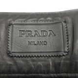 プラダ PRADA ベルトロゴレザースカート 51810 ブラック レザー レディース ミニスカート