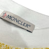 モンクレール MONCLER ビッグロゴプリント半袖Tシャツ ホワイト コットン メンズ 半袖Ｔシャツ
