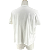 モンクレール MONCLER ビッグロゴプリント半袖Tシャツ ホワイト コットン メンズ 半袖Ｔシャツ