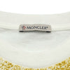 モンクレール MONCLER ビッグロゴプリント半袖Tシャツ ホワイト コットン メンズ 半袖Ｔシャツ