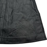 クリスチャン・ディオール Christian Dior CDロゴボタンレザースカート 125J31AL015 ブラック レザー レディース ミニスカート
