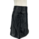 クリスチャン・ディオール Christian Dior CDロゴボタンレザースカート 125J31AL015 ブラック レザー レディース ミニスカート