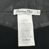 クリスチャン・ディオール Christian Dior CDロゴボタンレザースカート 125J31AL015 ブラック レザー レディース ミニスカート