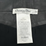 クリスチャン・ディオール Christian Dior CDロゴボタンレザースカート 125J31AL015 ブラック レザー レディース ミニスカート