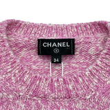 シャネル CHANEL カシミヤ混ロゴウールニットセーター P77382 レッド カシミヤ レディース セーター