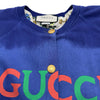 グッチ GUCCI ロゴプリント スウェットカーディガン 566161 パープル コットン レディース カーディガン