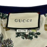 グッチ GUCCI ロゴプリント スウェットカーディガン 566161 パープル コットン レディース カーディガン