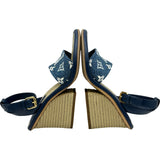 ルイ・ヴィトン LOUIS VUITTON マイアライン モノグラムサンダル SC1201 ブルー デニム レディース サンダル