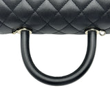シャネル CHANEL ココハンドルXS A92900 ブラック ゴールド金具 キャビアスキン レディース ショルダーバッグ