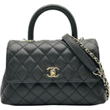 シャネル CHANEL ココハンドルXS A92900 ブラック ゴールド金具 キャビアスキン レディース ショルダーバッグ