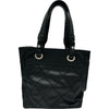 シャネル CHANEL パリビアリッツトートPM A34208 16番台 ブラック シルバー金具 PVCコーティングキャンバス レディース トートバッグ