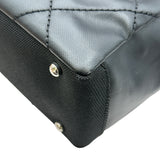 シャネル CHANEL パリビアリッツトートPM A34208 16番台 ブラック シルバー金具 PVCコーティングキャンバス レディース トートバッグ