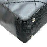 シャネル CHANEL パリビアリッツトートPM A34208 16番台 ブラック シルバー金具 PVCコーティングキャンバス レディース トートバッグ