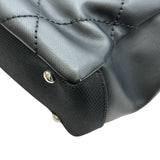 シャネル CHANEL パリビアリッツトートPM A34208 16番台 ブラック シルバー金具 PVCコーティングキャンバス レディース トートバッグ
