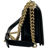シャネル CHANEL ボーイシャネル25 A67086 28番台 ブラック ゴールド金具 キャビアスキン レディース ショルダーバッグ