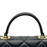 シャネル CHANEL マトラッセ トップハンドル AS4712 ブラック ゴールド金具 キャビアスキン レディース ショルダーバッグ