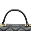 シャネル CHANEL マトラッセ トップハンドル AS4712 ブラック ゴールド金具 キャビアスキン レディース ショルダーバッグ