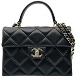 シャネル CHANEL マトラッセ トップハンドル AS4712 ブラック ゴールド金具 キャビアスキン レディース ショルダーバッグ