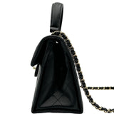 シャネル CHANEL マトラッセ トップハンドル AS4712 ブラック ゴールド金具 キャビアスキン レディース ショルダーバッグ