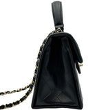 シャネル CHANEL マトラッセ トップハンドル AS4712 ブラック ゴールド金具 キャビアスキン レディース ショルダーバッグ